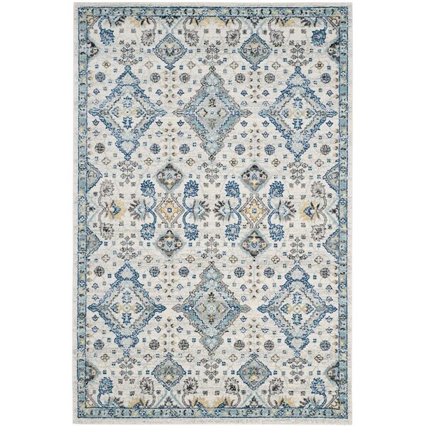 Safavieh Evoke Medium Rectangle Rugs Ivory & Light Blue - 6 ft.-7 in. x 9 ft. EVK224C-6 - main
